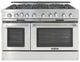 Capital Cooking™ Grand Chef 48" Stainless Steel Open Burner Pro Style Gas Range-0