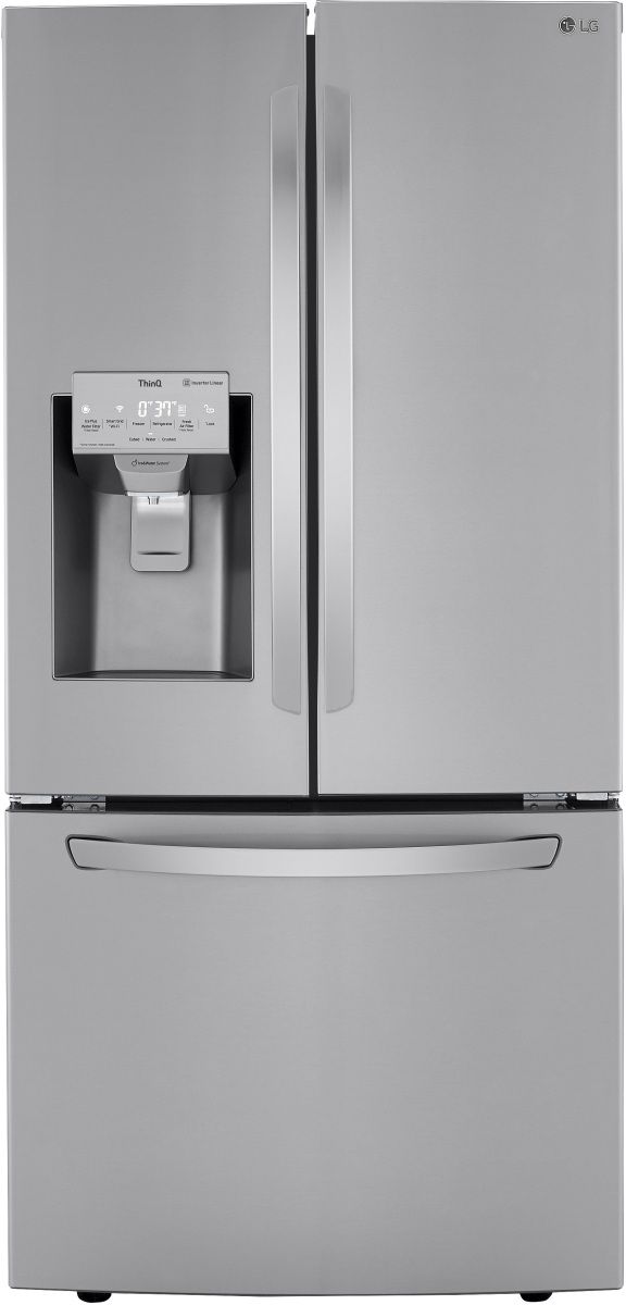 LG 33 in. 24.5 Cu. Ft. PrintProof™ Stainless Steel French Door Refrigerator-0