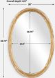 Uttermost® Gillian Gold Oval Mirror-3