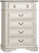 Liberty Furniture Abbey Park 5-Piece Antique White King Panel Bed Set-4