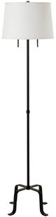 Renwil® Ruslur Matte Black Floor Lamp-0