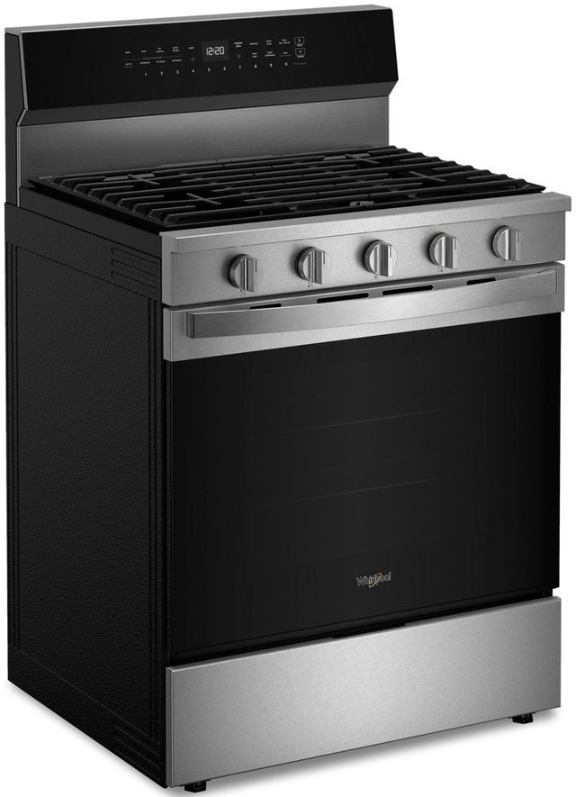 Whirlpool® 30" Fingerprint Resistant Stainless Steel Freestanding Gas Range-3