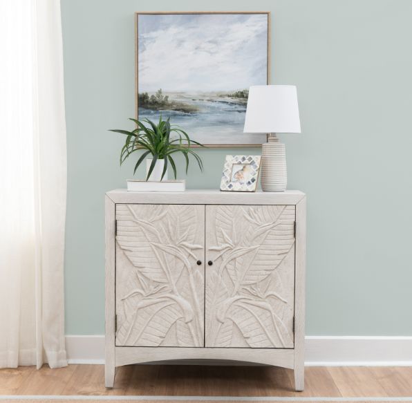 Coast2Coast Home™ Palmyra Antique White  Accent Cabinet-1
