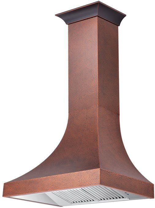 ZLINE 36" Hand-Hammered Copper Wall Mount Range Hood-3
