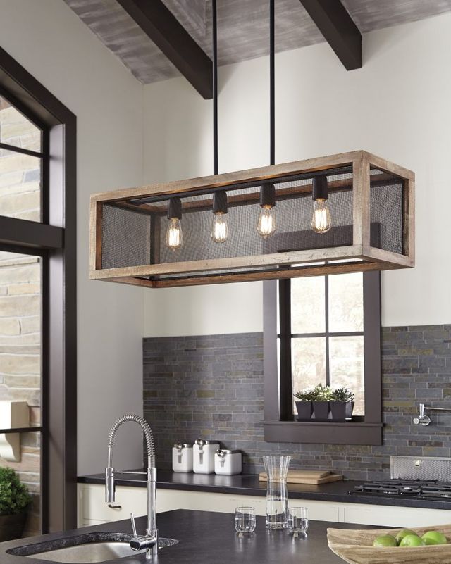 Signature Design by Ashley® Jodene Brown/Black Pendant Light-2