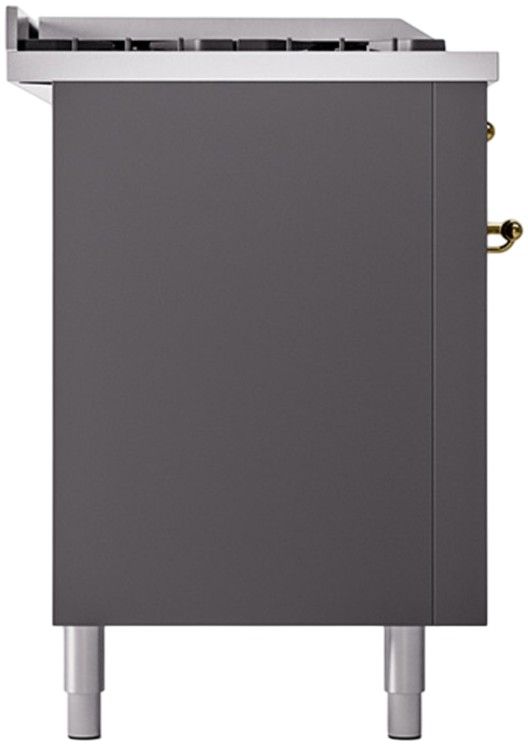 Ilve® Nostalgie II Series 60" Graphite Matte Pro Style Dual Fuel Range-3