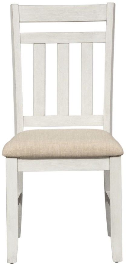 Liberty Furniture Summerville Cream/Soft White Wash Slat Back Side Chair-2