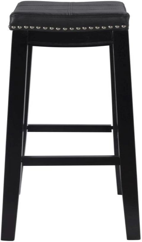 Linon Claridge Black Bar Stool-3