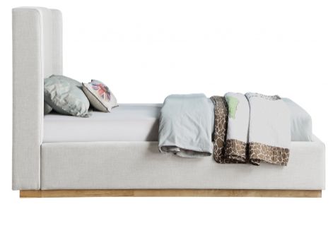 Meridian Furniture Flynn Cream Youth Twin Upholstered Panel Bed-2