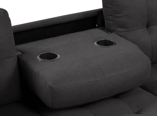 Milton Greens Stars 3-Piece Black Reversible Sectional with Ottoman-3