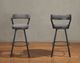 Homelegance® Appert Dark Gray/Gray Swivel Pub Height Chair-1