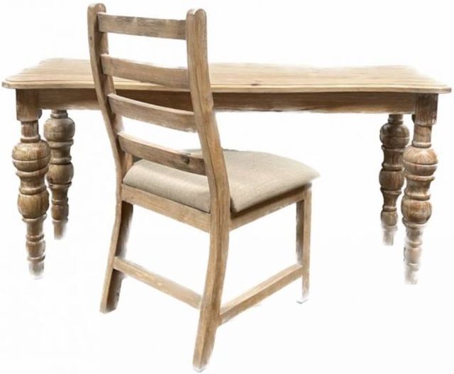 Million Dollar Rustic Carolina 2-Piece Light Barnwood Sofa Desk Set-1