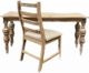 Million Dollar Rustic Carolina 2-Piece Light Barnwood Sofa Desk Set-1