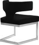 Meridian Furniture Alexandra Black/Chrome Velvet Dining Chair-4
