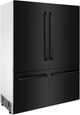 ZLINE 60 In. 32.2 Cu. Ft. Black Stainless Steel Built In French Door Refrigerator-3