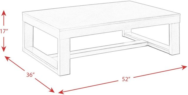Elements International Hardy Cherry Coffee Table-2