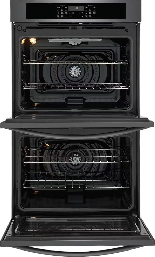 Frigidaire® 30” Black Stainless Steel Electric Double Wall Oven with Air Fry-2