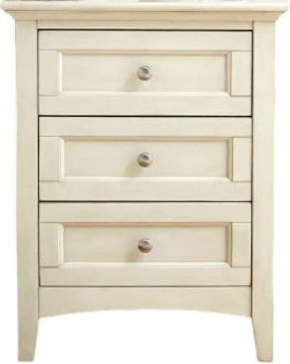 A-America® Northlake White Nightstand-0