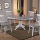 Winners Only® Brantley Gray Top Dining Table with White Pedestal Base-1