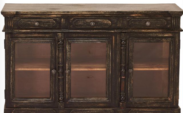 Jaipur Furniture Tulloch Distressed Black Sideboard-1
