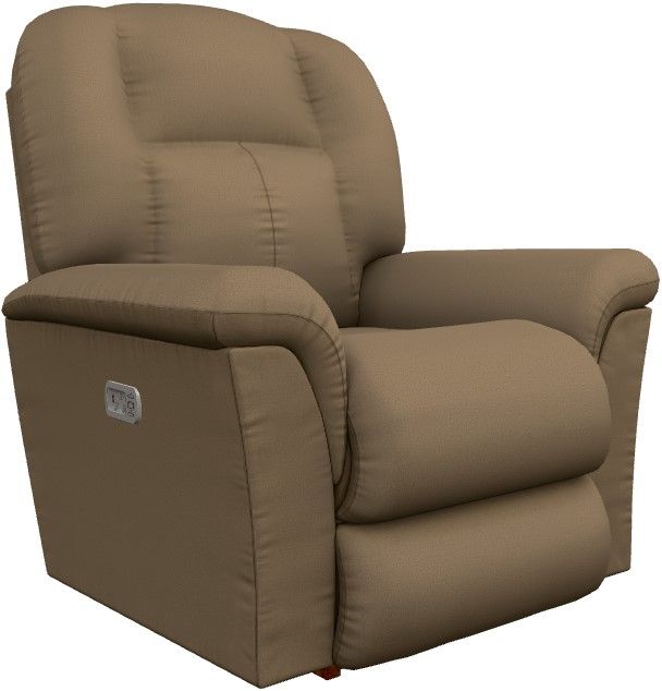 La-Z-Boy® Jasper Mocha Power Rocking Recliner with Headrest-0