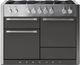 AGA™ Mercury 48" Stainless Steel Pro Style Dual Fuel Range with Slate Door-0