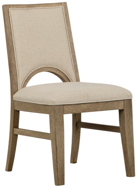 Magnussen Home® Tristan Beige/Swiss Coffee Brown Upholstered Side Chair-0