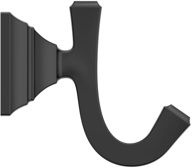American Standard Town Square® S Matte Black Double Robe Hook-1