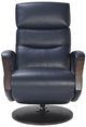 BenchMaster Furniture Vienna Navy Push-Back Manual Recliner-1