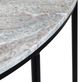 Crestview Collection Arc Gray Console Table with Black Base -2