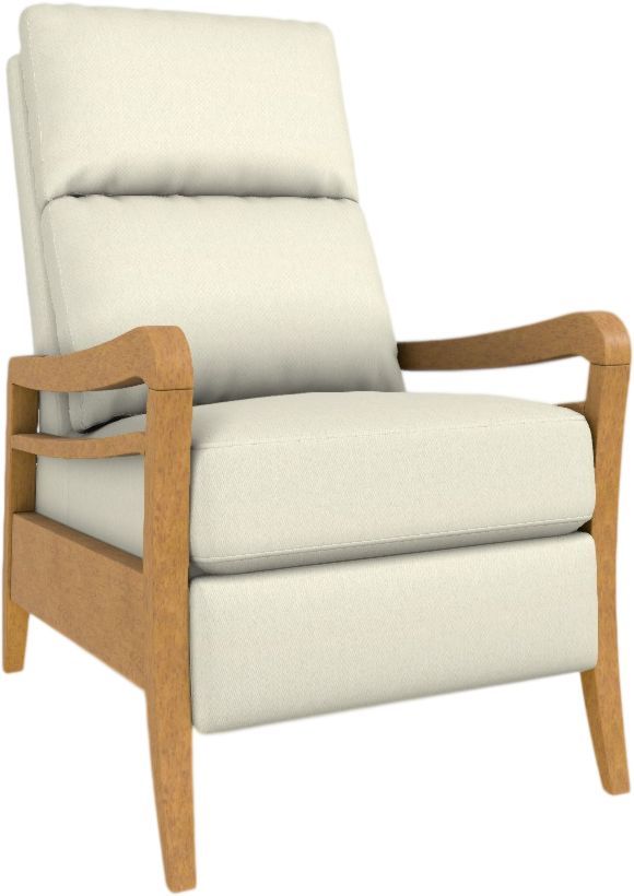 Best® Home Furnishings Customizable Field & Stream Home Ryberson Manual High Leg Recliner with Honey Birch Legs-0
