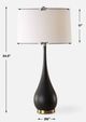 Uttermost® Nocturnal Black Table Lamp-2