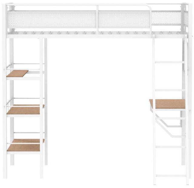 Coaster® Campus Matte White Youth Twin Loft Bed-1