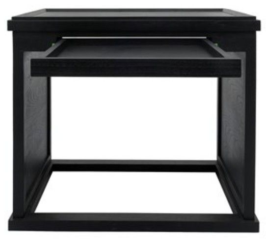 YHD Blackstone Black Tray Side Table-4