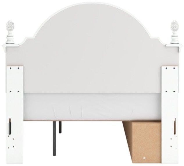 Signature Design by Ashley® Kozlani White Youth Full Upholstered Storage Panel Bed-4