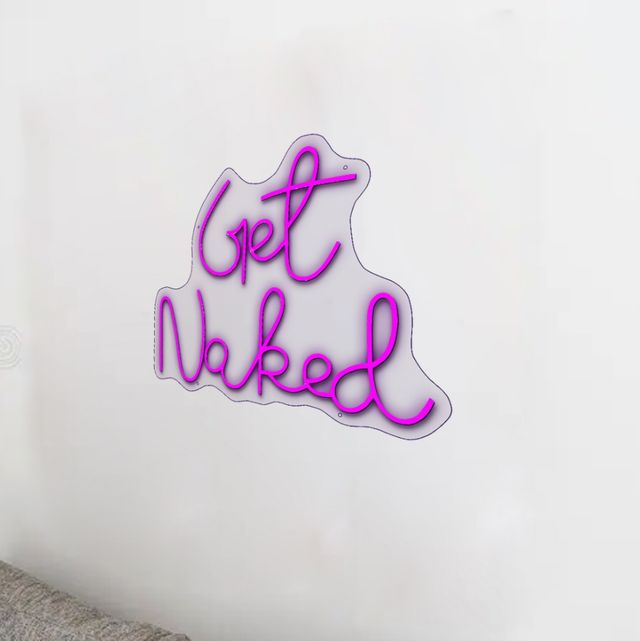 Classy Living Enlightened Get Naked Neon Sign-3