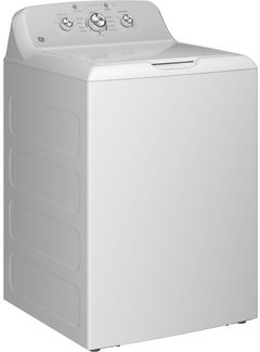 GE® 4.3 Cu. Ft. White Agitator Top Load Washer with Stainless Steel Drum, Cold Plus and Water Level Control