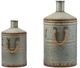 A & B Home 2-Piece Gray Patchin Metal Outdoor Jug Set-2