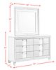 Elements International Twenty Nine White Youth Dresser and Mirror Set-4