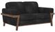 International Furniture Direct Loft Black Loveseat-0