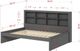 Donco Kids Dark Gray Youth Full Bookcase Daybed-2