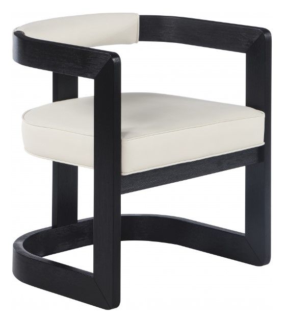 Meridian Furniture Manchester Faux Leather Dining Chair - Black Finish