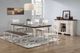 TEI Vintage Estates Antique White/Dark Knotty Oak Bench-1