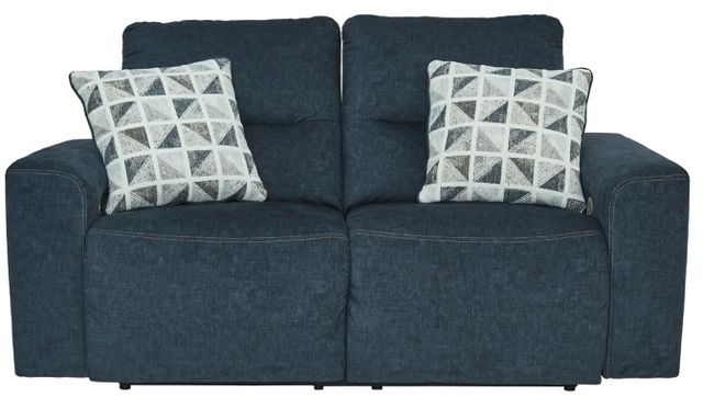 Signature Design by Ashley® Paulestein Denim Power Reclining Loveseat-1