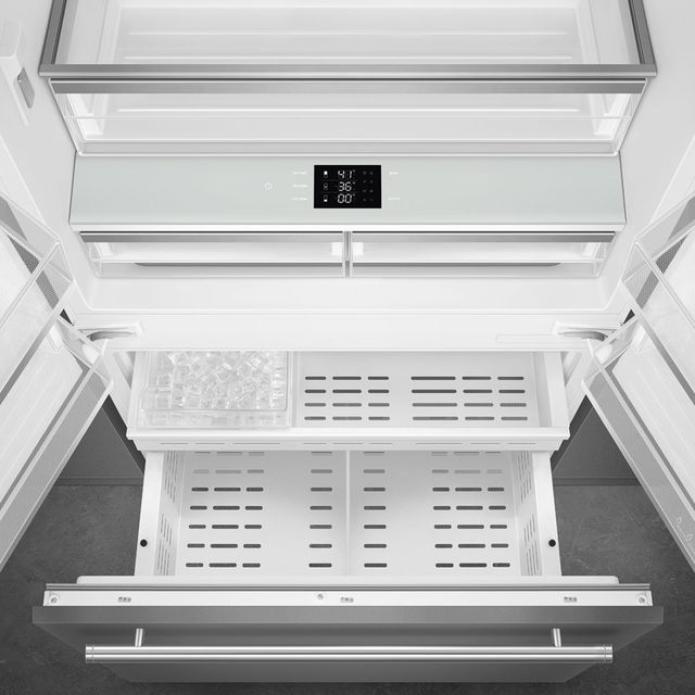 Smeg Professional 36" 19.6 Cu. Ft. Panel Ready Built-In French Door Refrigerator-1