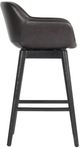 Four Hands Hannah Sonoma Black Swivel Counter Stool-2