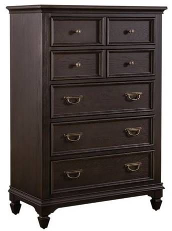 Liberty Furniture Allyson Park 5-Piece Wire Brushed Black Forest Bedroom Set-3