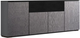 Salamander Designs® Chameleon Seattle Low Profile 345M Alpi Gray Oak With TV Mount Speaker Integrated Cabinet-1