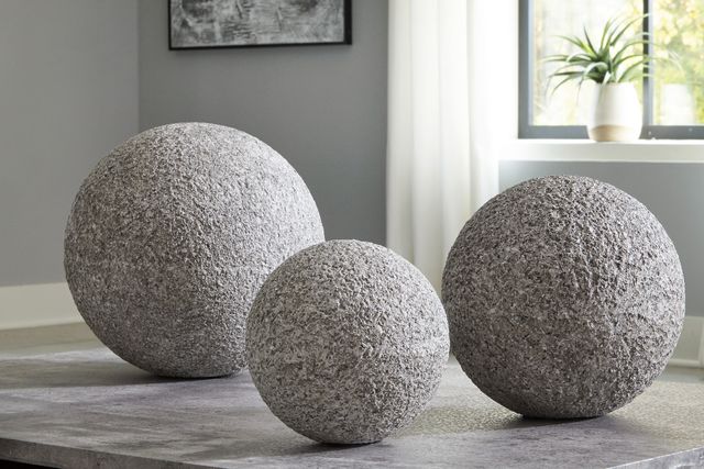 Signature Design by Ashley® Chanlow 3-Piece Gray 8" Sculptures-4