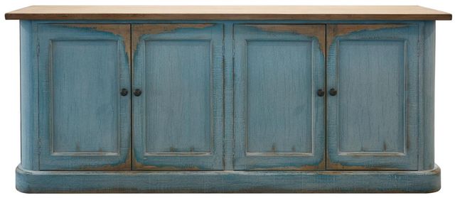 Nest Home Collections Amelia Antique Blue/Distressed Light Blue Buffet-2